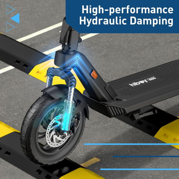 0893349d-1fa0-4aaa-8cd8-a807655cdf37.e8cfa69c653545a712f8ccd55317b29e Hiboy X300 Electric Scooter, 700W Peak Motor, 12" Pneumatic Tires, 23 Mph & 38 Miles Range, Folding Commuter Electric Scooter for Adults - Image 4