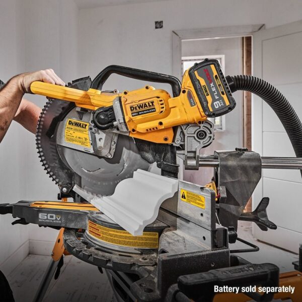 DeWalt DCS781B 60V 12" Double Bevel Sliding Miter Saw - Image 5
