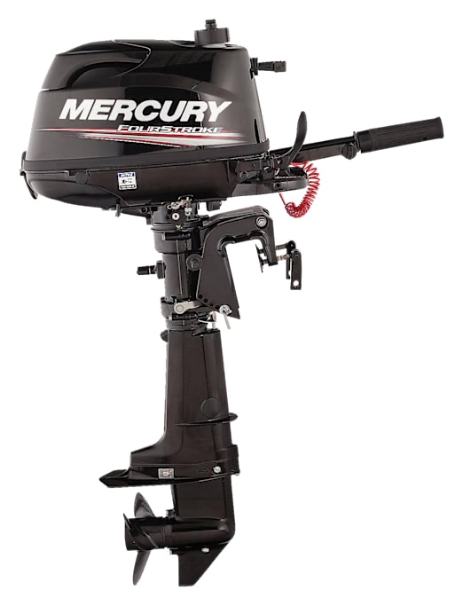 1114 Mercury 5hp Tiller FourStroke Outboard Motor - 15" Shaft, Manual Tilt/Trim, Manual Start - Image 3