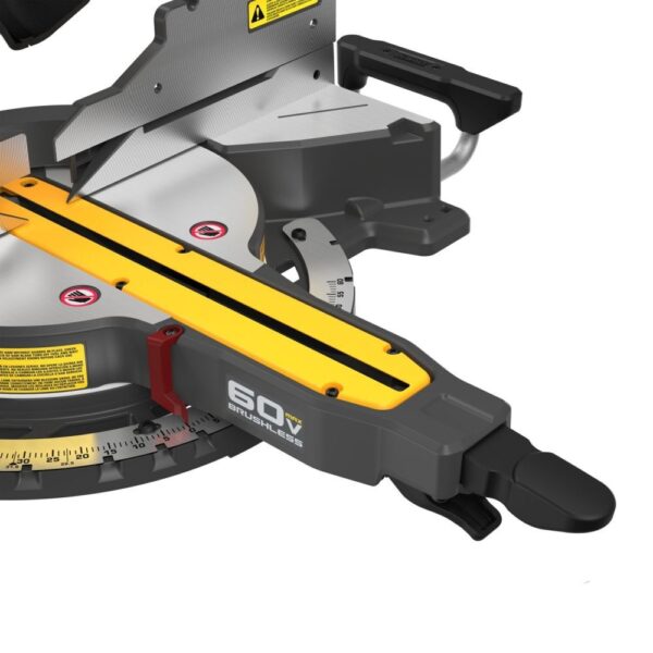 DeWalt DCS781B 60V 12" Double Bevel Sliding Miter Saw - Image 8