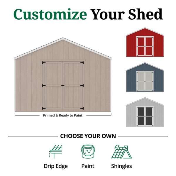 12x_VGS_CUSTOMIZE Little Cottage Co Value Gable Wood Shed Kit - Image 6