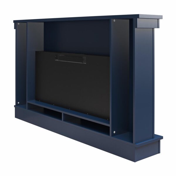 130 Novogratz Waverly Wide Mantel Electric Fireplace - Image 6