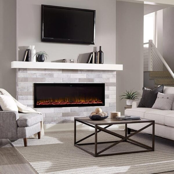 134 Touchstone Sideline Elite Smart 60" WiFi-Enabled Recessed Electric Fireplace - Image 4