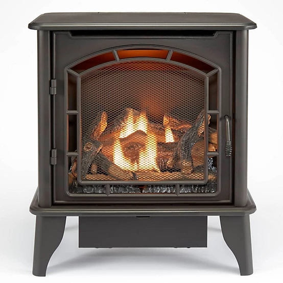 18 Bluegrass Living Panorama Vent Free Dual Fuel 3-Sided Gas Stove BTSD23RT - Image 1