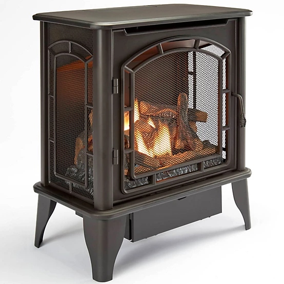 19 Bluegrass Living Panorama Vent Free Dual Fuel 3-Sided Gas Stove BTSD23RT - Image 2