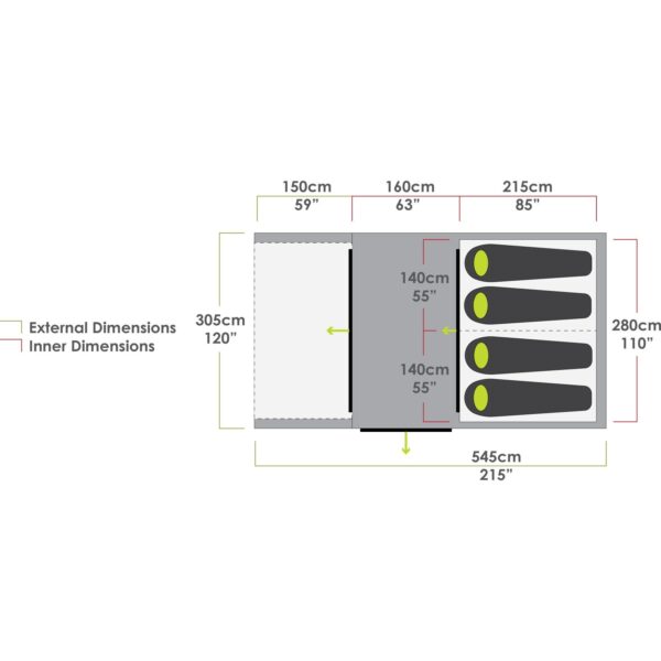190 Zempire Evo TM V2 Air Tent - Image 6