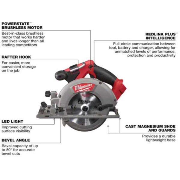 1dba2bc2-f922-42be-90ce-7b49981bbc08 Milwaukee M18 FUEL Cordless Brushless 5 Tool Combo Kit - Image 4