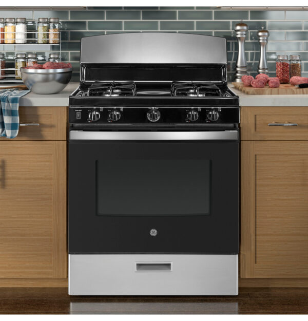 2024eb0eb1a3bda98001d2e85477471a5cfbf05f__05462 GE 30" Free-Standing Gas Range JGBS30RETSS - Image 2