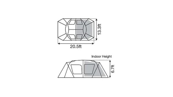 215 Snow Peak Land Lock Shelter Tent - Image 6