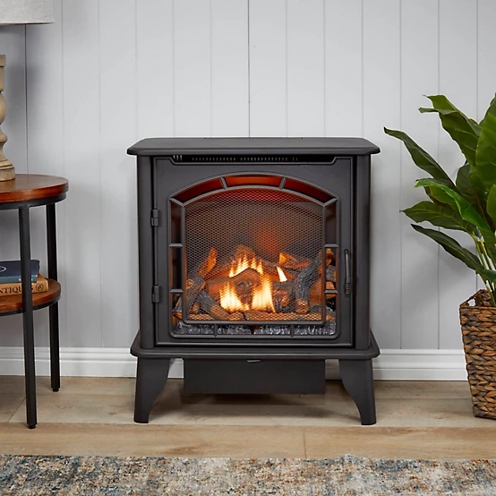 22 Bluegrass Living Panorama Vent Free Dual Fuel 3-Sided Gas Stove BTSD23RT - Image 5