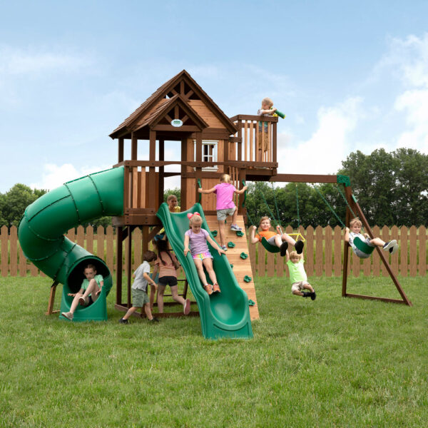 2200043_HERO-3 Backyard Discovery Skyfort III Swing Set - Image 1