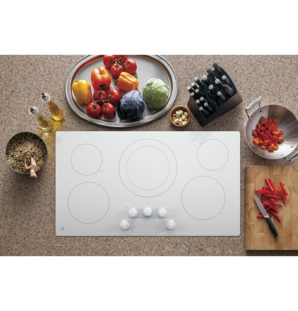 224e48d5-b4de-4694-b361-57f80e747aeb GE 36" Built-In Electric Cooktop JP3036TLWW - Image 5