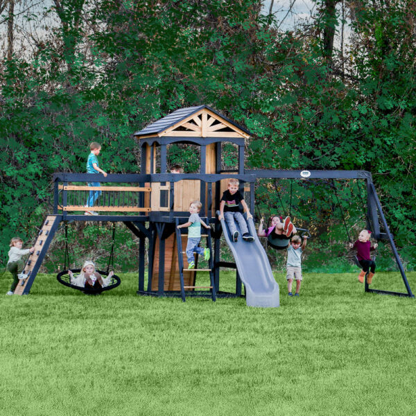 2300354-TIMBER-Crossing-HERO-2 Backyard Discovery Timber Crossing Swing Set - Image 1