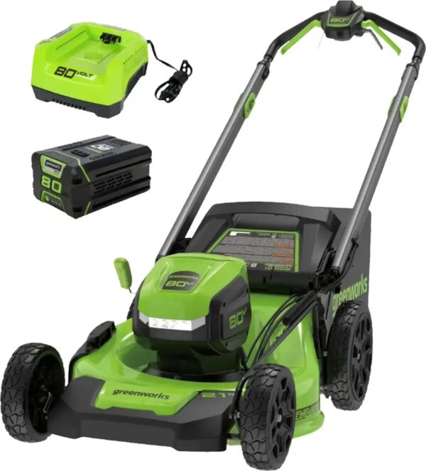 247 Greenworks 80V 21-Inch Self-Propelled Lawn Mower - Image 1