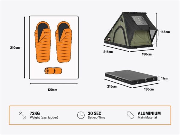 259 TentBox Cargo 2.0 Roof Top Tent - Image 5