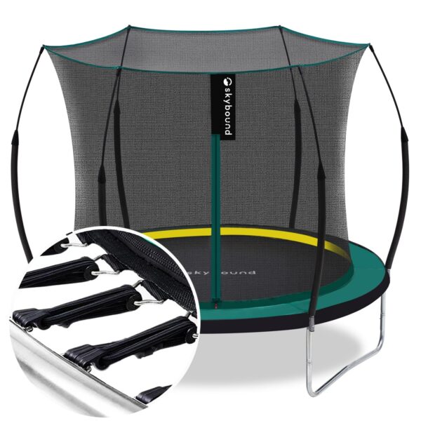 275 SkyBound 6ft outdoor Trampoline without springs, toddler springless trampoline with net for Kids and Adults, springless Trampoline with Enclosure for Backyard Indoor and Outdoor - Image 1