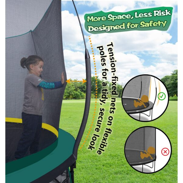 276 SkyBound 6ft outdoor Trampoline without springs, toddler springless trampoline with net for Kids and Adults, springless Trampoline with Enclosure for Backyard Indoor and Outdoor - Image 2