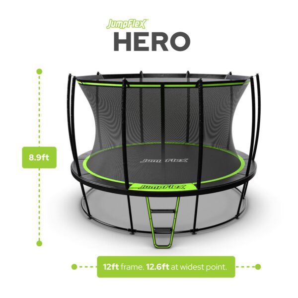 281 JumpFlex Hero Round Outdoor Backyard Trampoline - Image 2