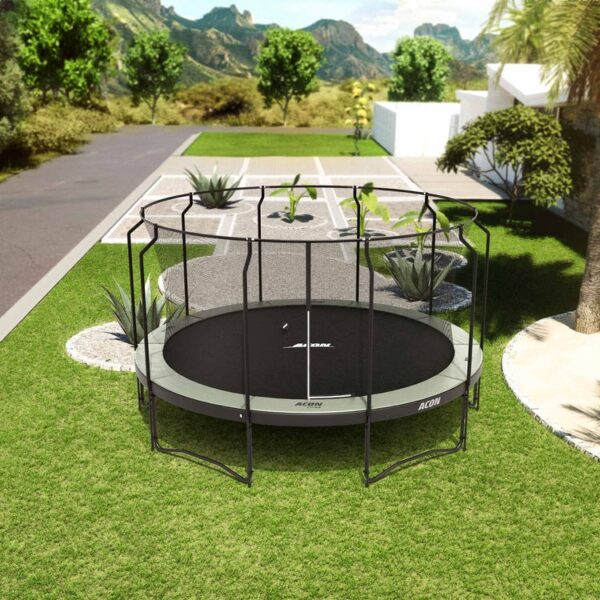 306 Acon Air 15ft Round Trampoline with Premium Net and Ladder - Image 3