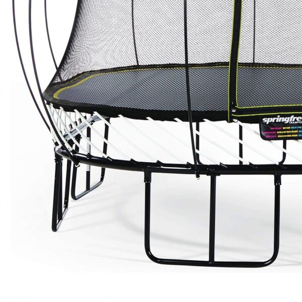 320 Springfree Kids 11 ft. Outdoor Large Square Trampoline with Enclosure - Image 3