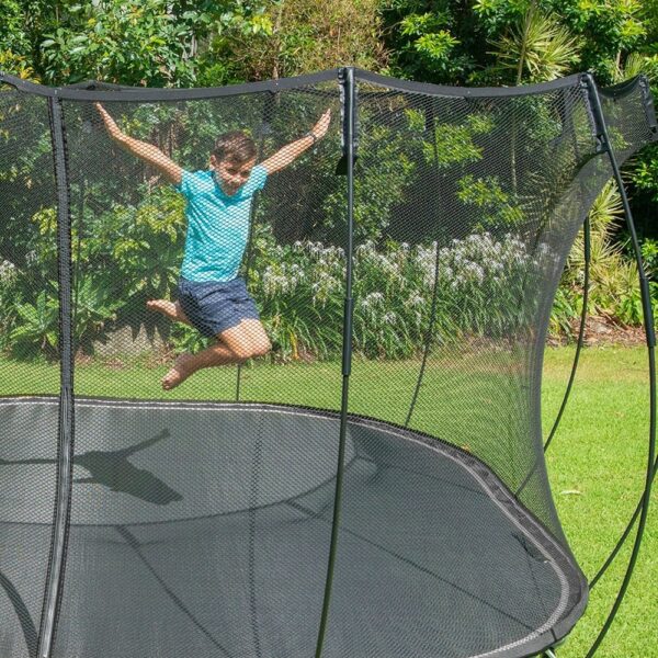323 Springfree Kids 11 ft. Outdoor Large Square Trampoline with Enclosure - Image 6