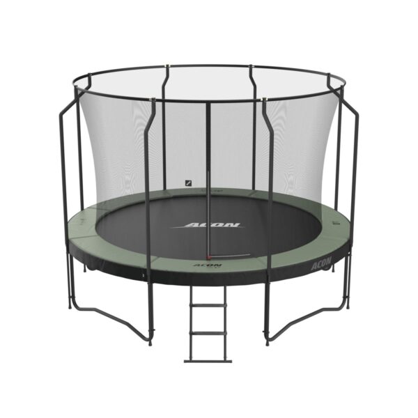 332 Acon Air 12ft Round Trampoline with Premium Net and Ladder - Image 1