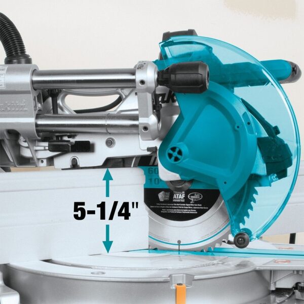 34 Makita LS1019L Dual-Bevel Sliding Compound Miter Saw with Laser - Image 3