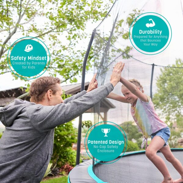 340 Skywalker Trampolines Rectangle Trampoline with Enclosure - Image 2
