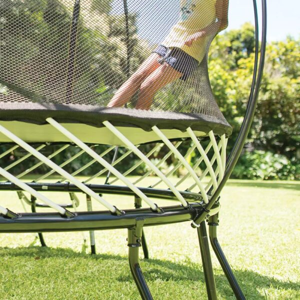 344 Springfree Trampoline 8' Compact Round Trampoline with Safety Enclosure - Image 2
