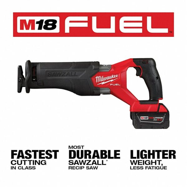 3697-27_7__AUWJ_v1 MILWAUKEE Cordless Tool Combination Kit: 7 Tools, 18 V DC Volt, Battery Included, M18 FUEL™, M18™ - Image 4