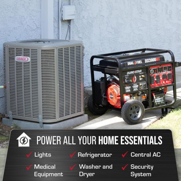 390 DuroMax DS13000MX Dual Fuel Portable Generator - Image 3