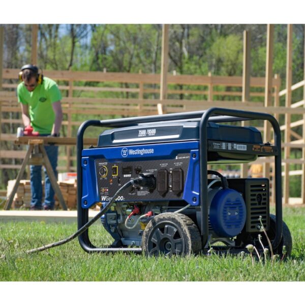 409 Westinghouse WGen7500c 9500 Peak Watt Portable Generator - Image 4