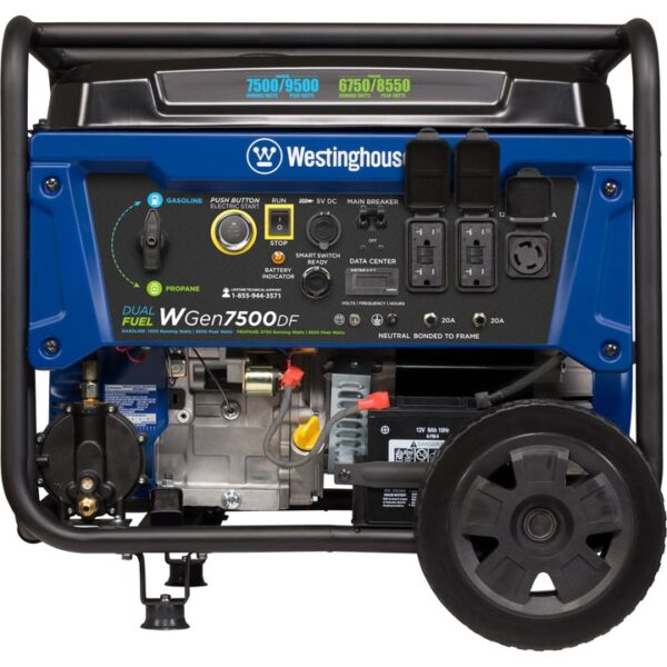 438 Westinghouse WGen7500DF Dual Fuel Portable Generator - Image 4