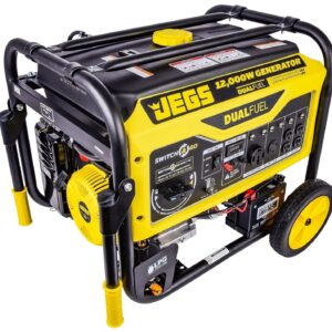 JEGS 12,000 Watt Premium Dual Fuel Portable Generator 86008