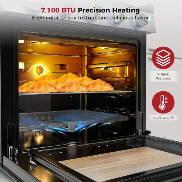 481 Camplux 21 Inches RV Stove Gas Range Oven 3 Burners Cooktop - Image 3