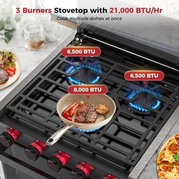 488 CAMPLUX 2-in-1 RV Propane Oven Stove - Image 3