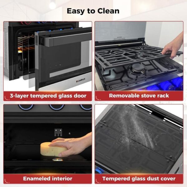 492 CAMPLUX 2-in-1 RV Propane Oven Stove - Image 7