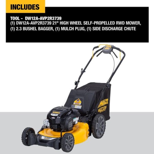 4caa76cf-3b77-484f-bda0-37bbcc08bb0c DEWALT 21" 163cc Self-Propelled Lawn Mower - Image 2