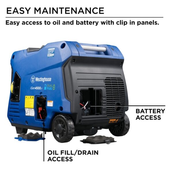 512 Westinghouse iGen4500 3700W/4500W Gas Inverter Generator - Image 3