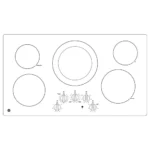 GE 36" Built-In Electric Cooktop JP3036TLWW - Image 3