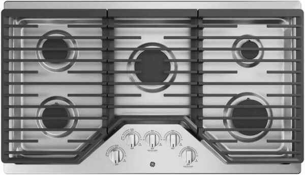 51QHl8qOHSL._AC_SL1000_ GE 36-Inch Built-in Gas Cooktop JGP5036SLSS - Image 1