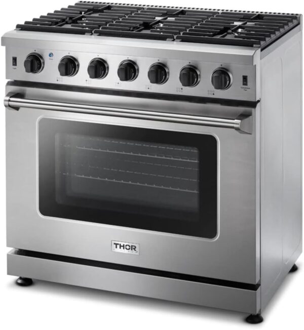 51js3FQJKcL._AC_SL1024_ Thor Kitchen 36-Inch Gas Range LRG3601U - Image 6