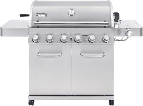 51l26GkL5vS._AC_SL1000_ Monument Grills 6-Burner Propane Gas Grill 77352 - Image 1