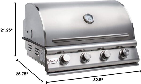 51vLLnvtavL._AC_SL1348_ Blaze 32 In. 4 Burner Prelude LBM Gas Grill - Image 7