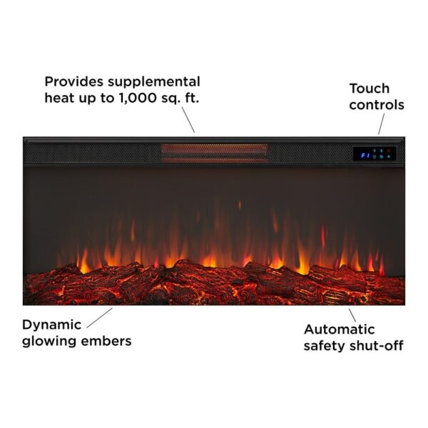 52 Real Flame Alcott 75" Landscape Electric Fireplace - Image 6