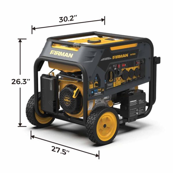 520 Firman H07553 7500W/9400W Dual Fuel Portable Generator - Image 5