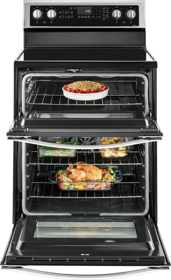 5204200cv11d Whirlpool 6.7 Cu. Ft. Electric Double Oven Range with True Convection - Image 3