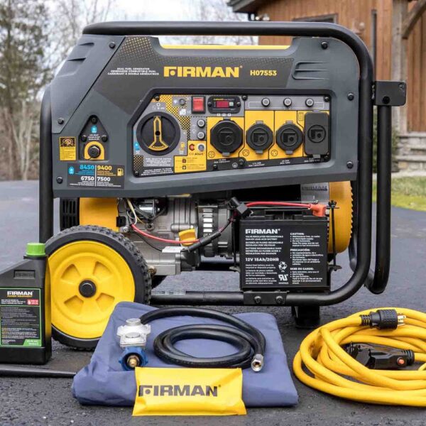 521 Firman H07553 7500W/9400W Dual Fuel Portable Generator - Image 6