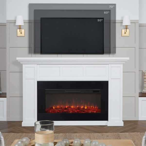 55 Real Flame Alcott 75" Landscape Electric Fireplace - Image 9