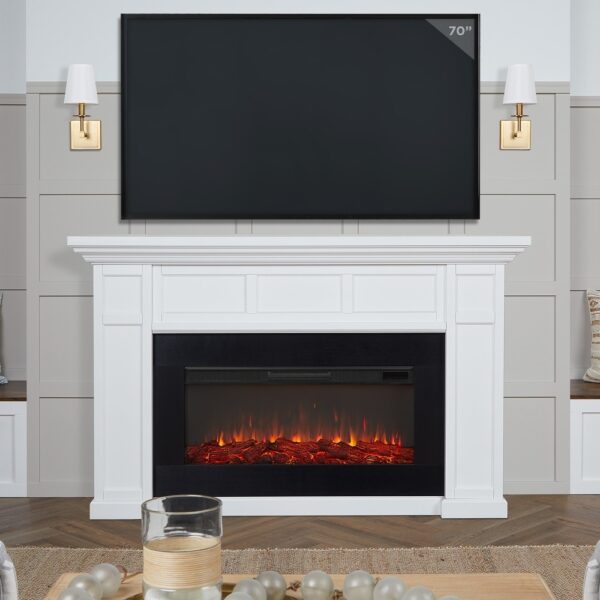 56 Real Flame Alcott 75" Landscape Electric Fireplace - Image 1